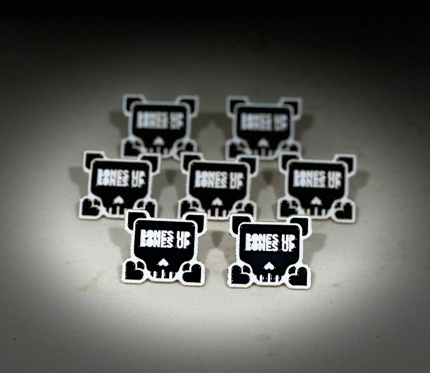 LIMITED EDITION "2X BONES UP SKULL" B-SIDE CAP PIN