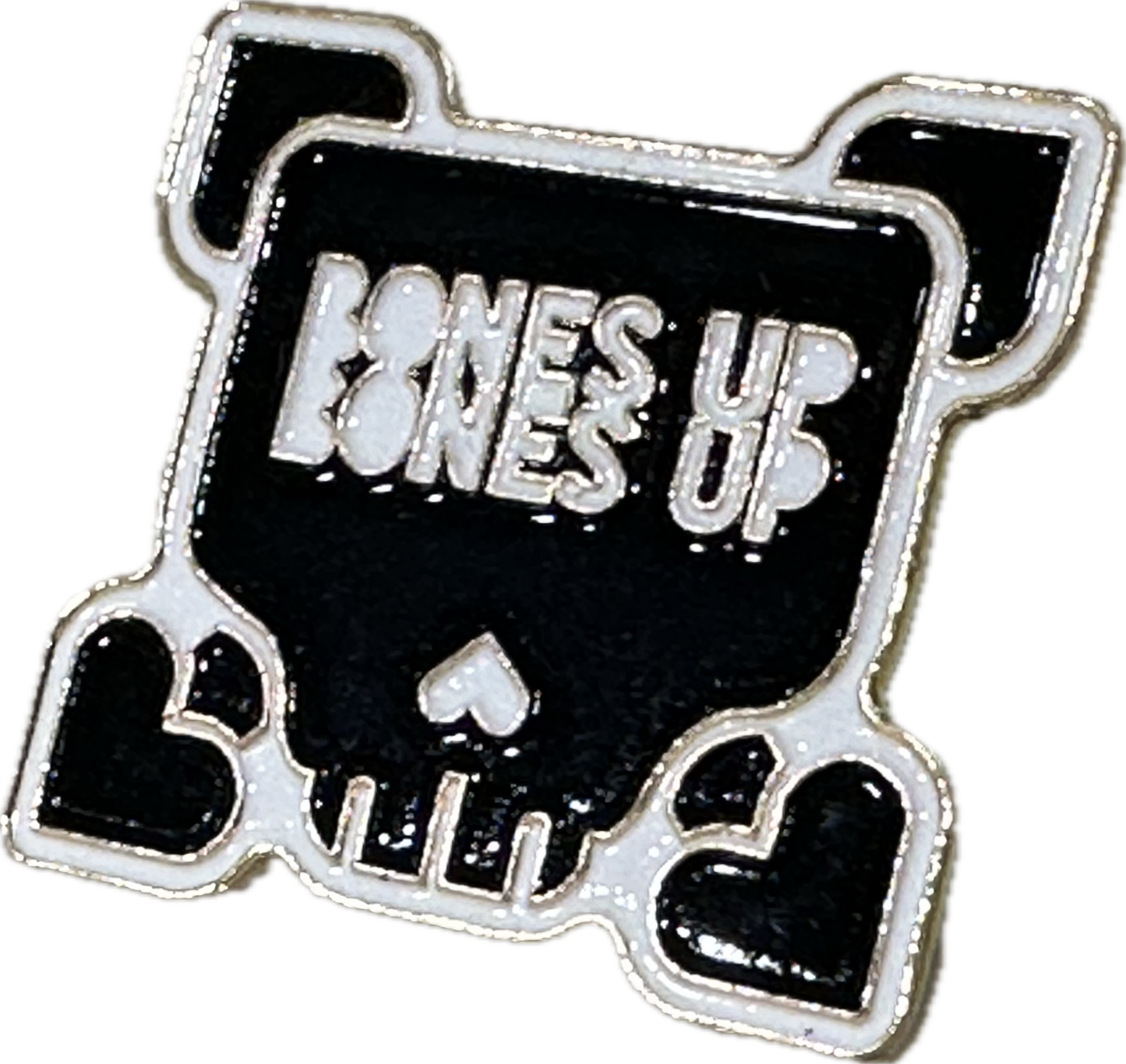 LIMITED EDITION "2X BONES UP SKULL" B-SIDE CAP PIN