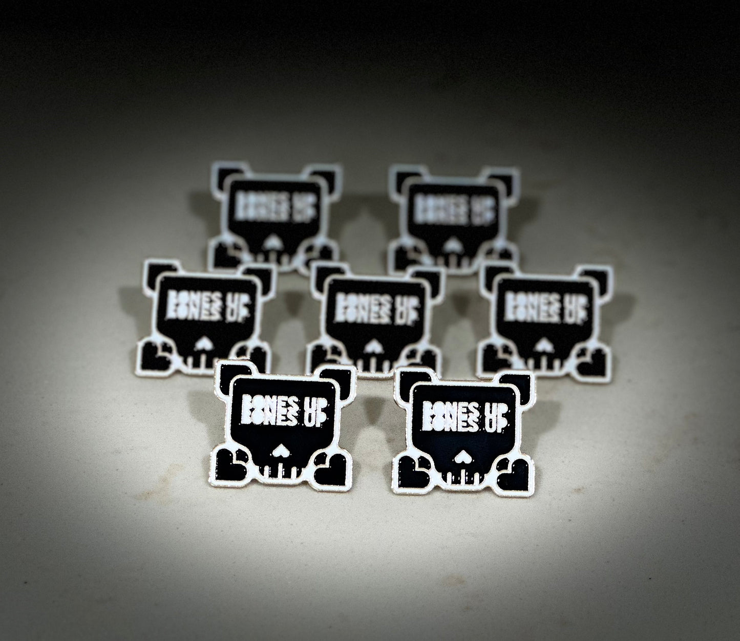 LIMITED EDITION "2X BONES UP SKULL" B-SIDE CAP PIN