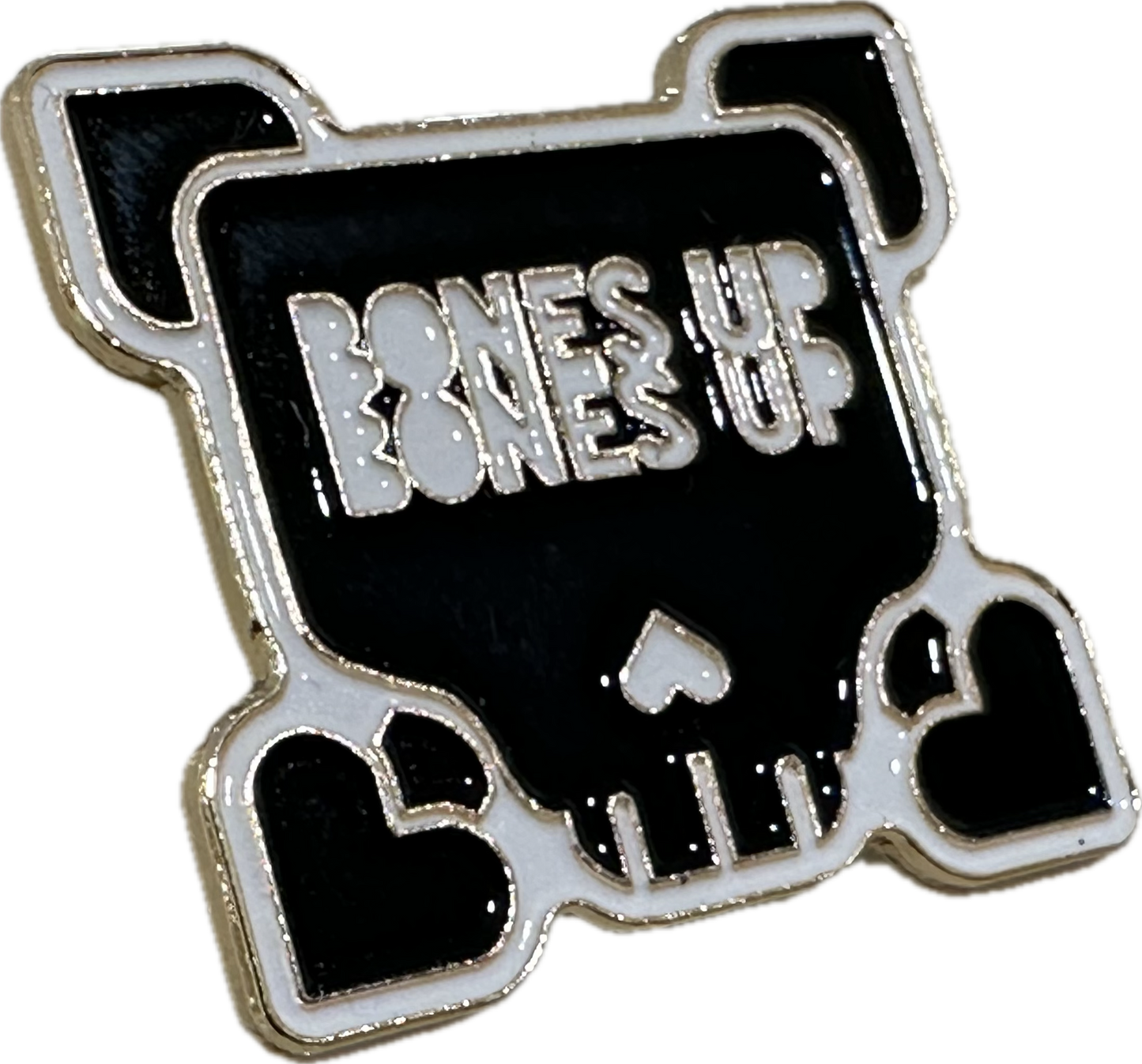 LIMITED EDITION "2X BONES UP SKULL" B-SIDE CAP PIN